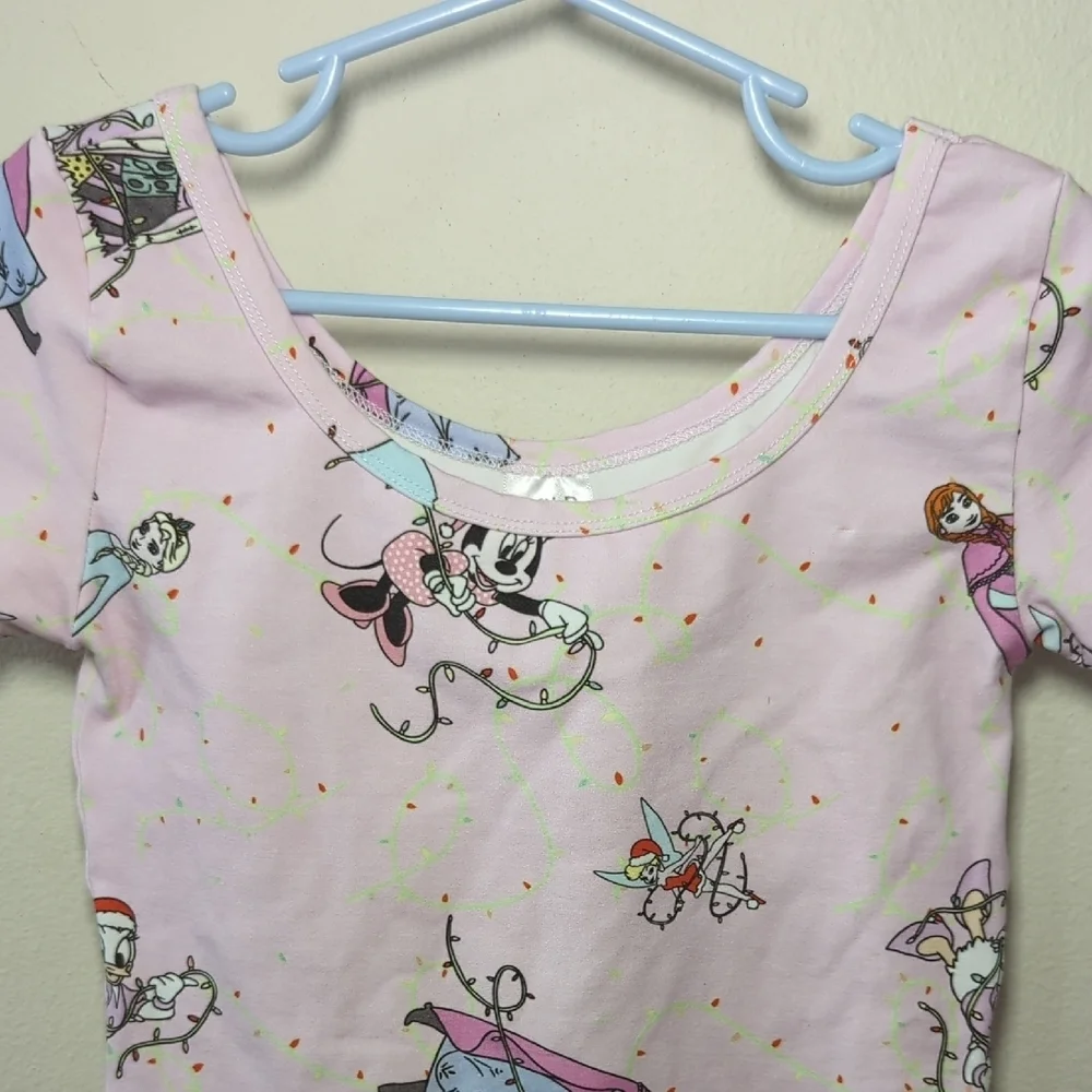 Wild Rich Kids Disney Christmas Leotard Sally Skellington Anna Elsa Size 9/10